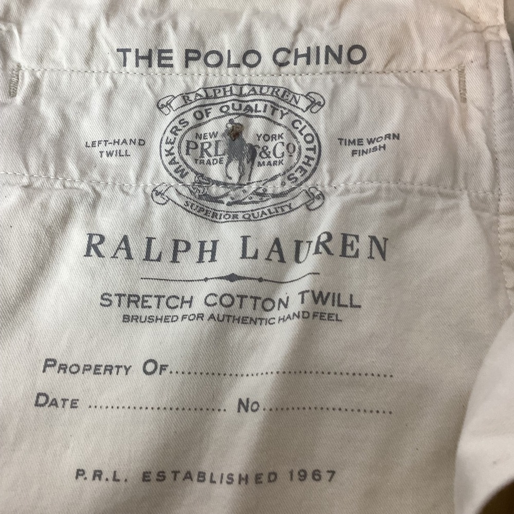 Polo Ralph Lauren Mens Classic Fit Chino Pants Beige Size‎ 36x30 - Picture 10 of 14